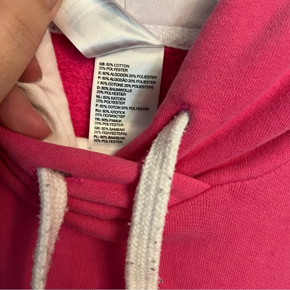 L/G the North Face pink kangaroo pullover hoodie - Picture 4 of 8